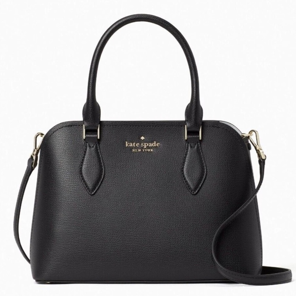 Kate Spade - Structured Black Leather Bag EUC